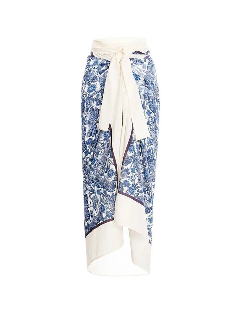 Blue Dragonfly Ruffle One-Piece Swimsuit