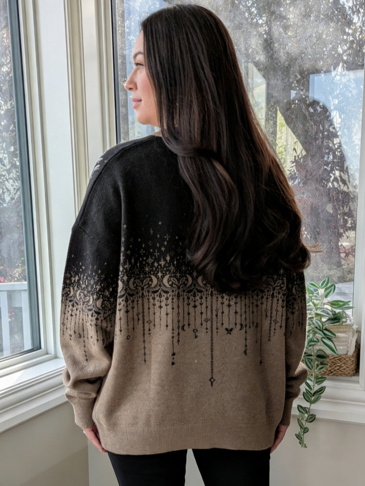 Moth & Cosmos Jacquard Sweater
