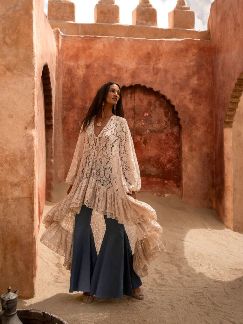 Retro Flare High-Waisted Jeans