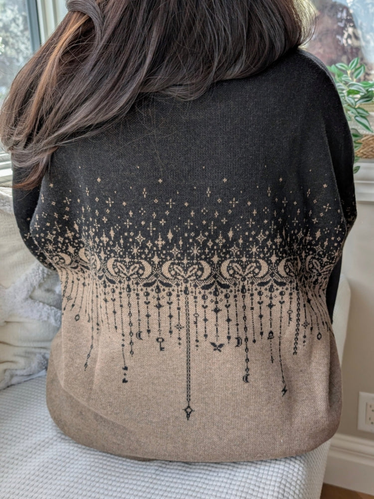 Moth & Cosmos Jacquard Sweater