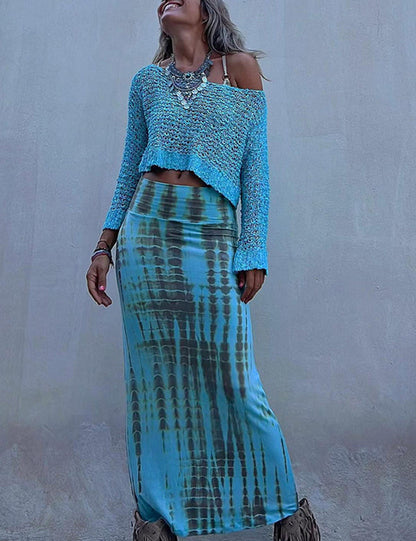 Sunny Meadow Crop Knit Cover-up Top