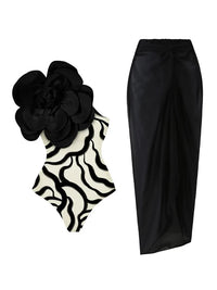 White Floral Swimsuit